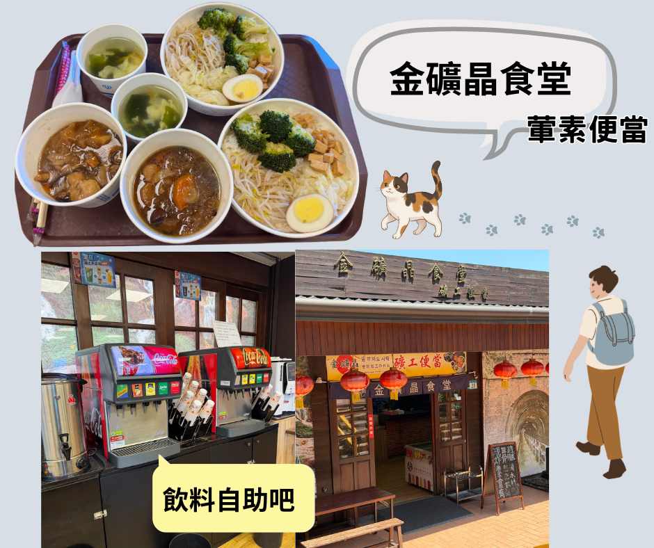 金瓜石素食～金礦晶食堂葷素食堂